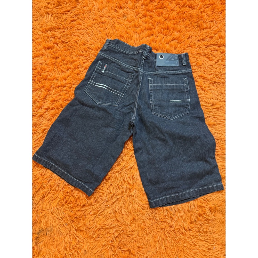 Lot 29 World Class Denim Co Mens Black Baggy Jean Shorts Y2K Streetwear Size 34